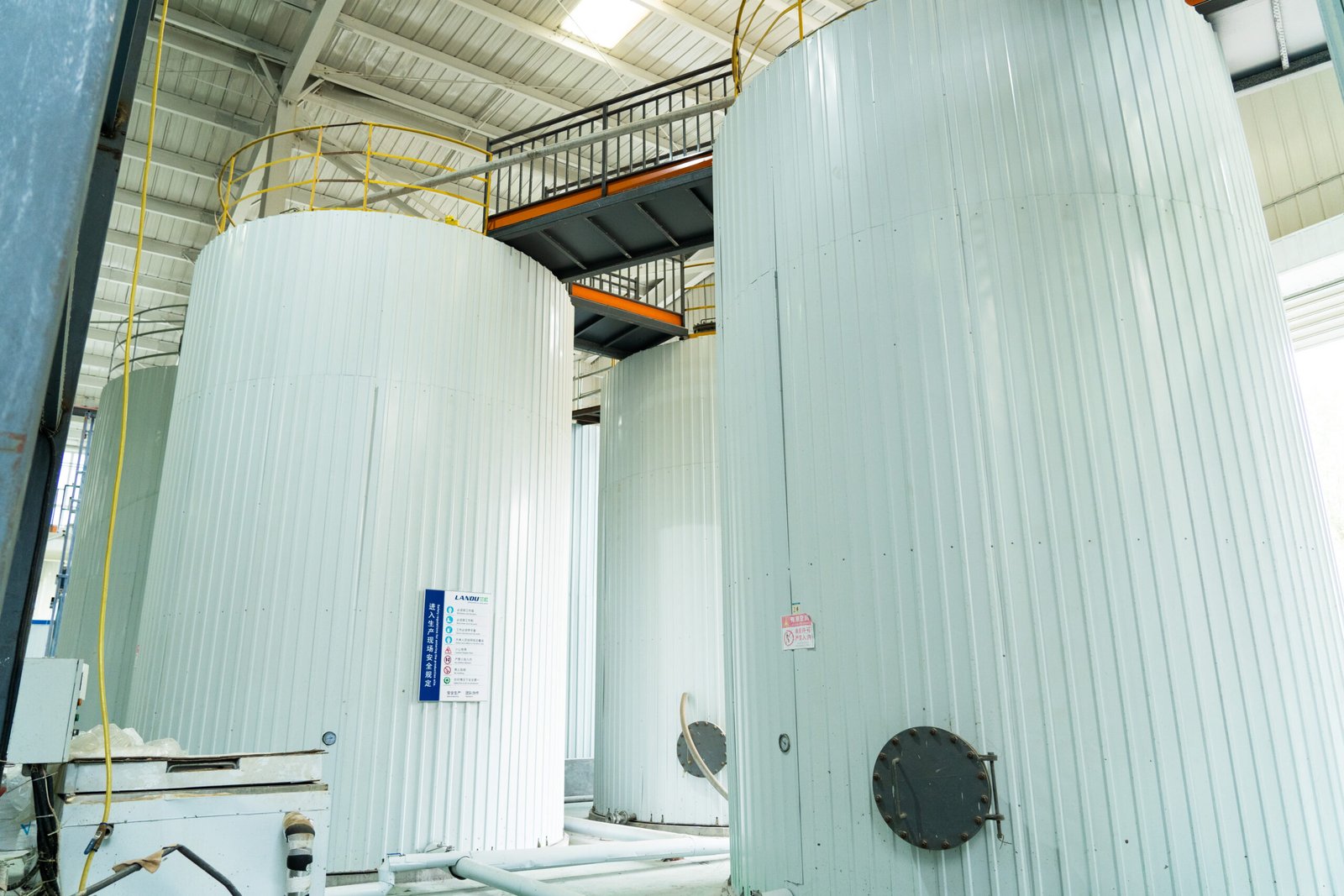 RDP Emulsion Storage Tanks at LANDU